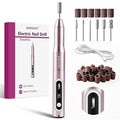 JODSONE Professional Nail Drill 30000 RPM Low Noise with Speed Control Slide Button and 6 Replacement Drill Bits ,Manicure Pedicure Tools for Home Salon Use