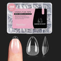 Beetles Gel Nail Tips Almond, Extra Short 288Pcs 12 Sizes Etch-X Full Cover Soft Acrylic False Nail Tips Almond Shape Easy DIY Nail Extension Art Salon Gift for Women