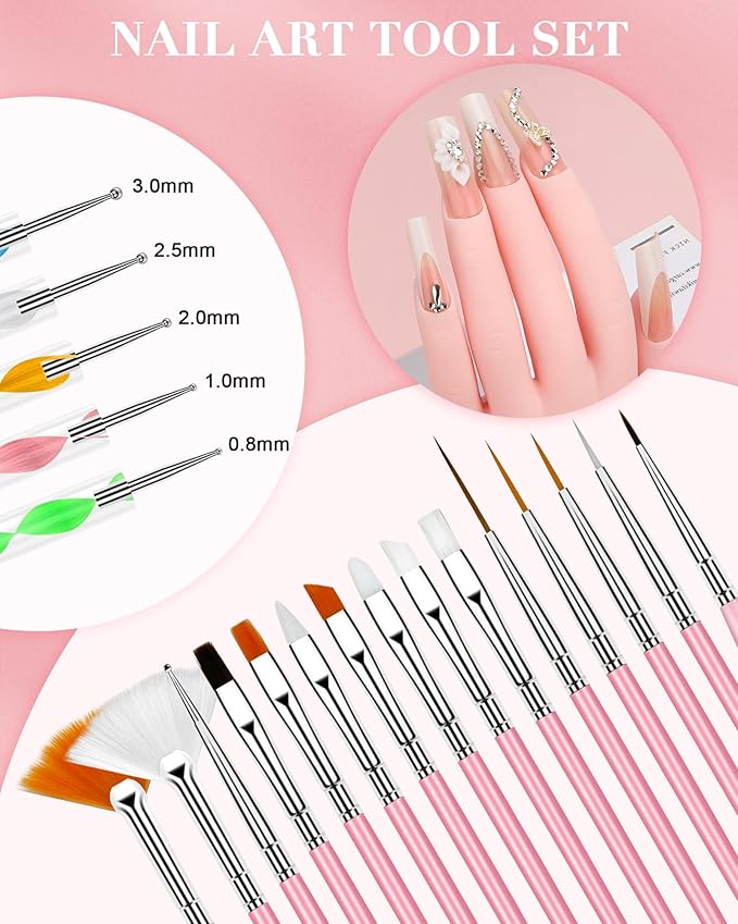 Practice Hand for Acrylic Nails Soft Touch Mannequin Hand for Nails, Flexible and Bendable Fake Hand with nail tools for Nails for Nail Art Beginners