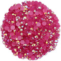 4500 Pcs SS6 2mm AB Flatback Rhinestones for Nails Art Crafts Glitter Round Shine Gems Crystals DIY Clothes Shoes （Dark RoseRed AB）