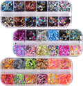 3 Boxes Circle Stickers Gem Stickers Round Nail Glitter Nail Decorations Glitter Paillette Nail Stickers for Nail Art Jewelry Kit Thin Nail Sequins Round Stickers Variety Decorate