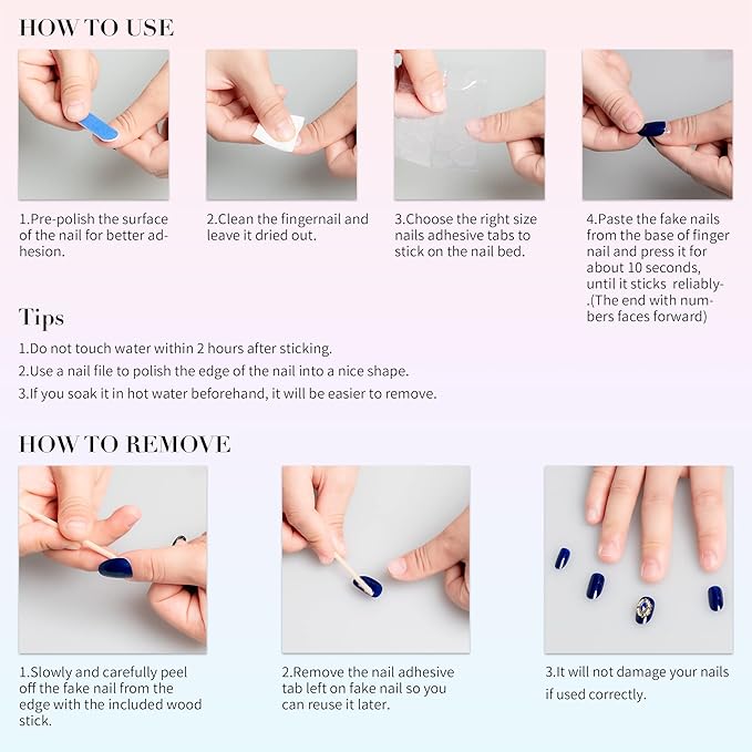 Sun&Beam Nails Handmade Short Medium Coffin Ballerina Brown False Nail Tips with Cute 3D Diamond Popular Charm Design Press On Nails 10 Pcs (#73 S)