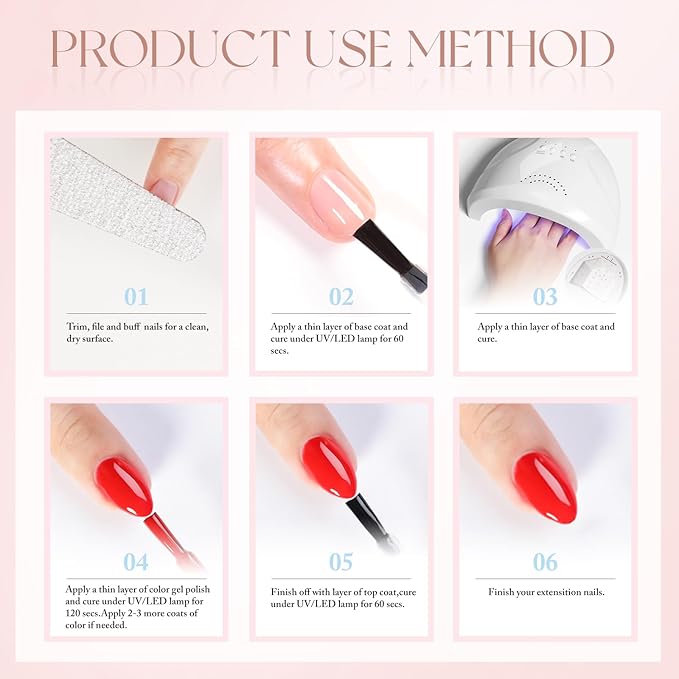 Double Rhythm Gel Polish 15ML Jelly Sheer Pastel Light Milky Color Pearl White Bottle 1 PC 0.5 OZ Full Size Nail Art Salon at Home (Brown-D1444)