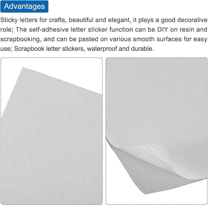 MECCANIXITY 8 Sheets Nail White Glitter Art Stickers Decals 3D Chains Line Metallic Sticker Holographic Self Adhesive for Nail Scrapbook DIY Decoration