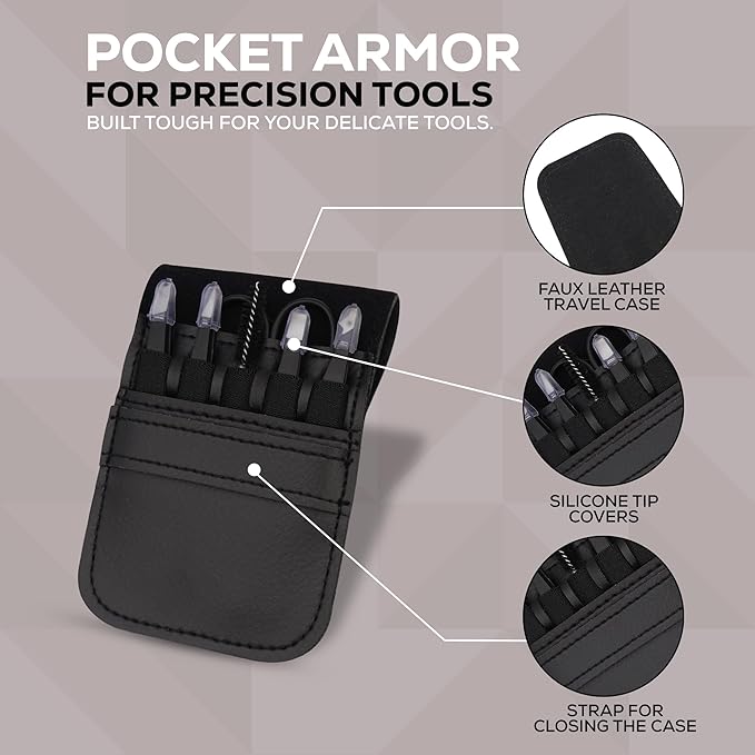 6 Pieces Professional Stainless Steel Tweezers for Eyebrows with Curved Eyebrow Scissors for in Grown Hairs,Precision Tweezers Set for Women & Men Hair Plucker with Fiber Tip