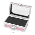 Nail Drill Bit Holder Storage Box, Multi Hole Nail Drill Bits Stand Displayer with Transparent Cover, Nail Bits Organizers Container (Dazzling )