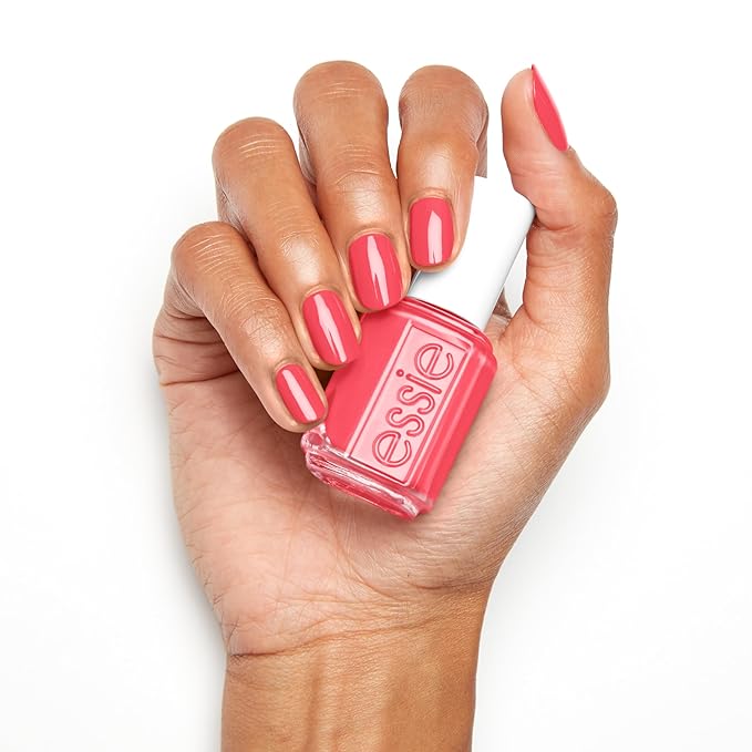 essie Nail Polish, Salon-Quality Rosy Pink Nail Polish, Vegan, Throw In The Towel, 0.46 fl oz
