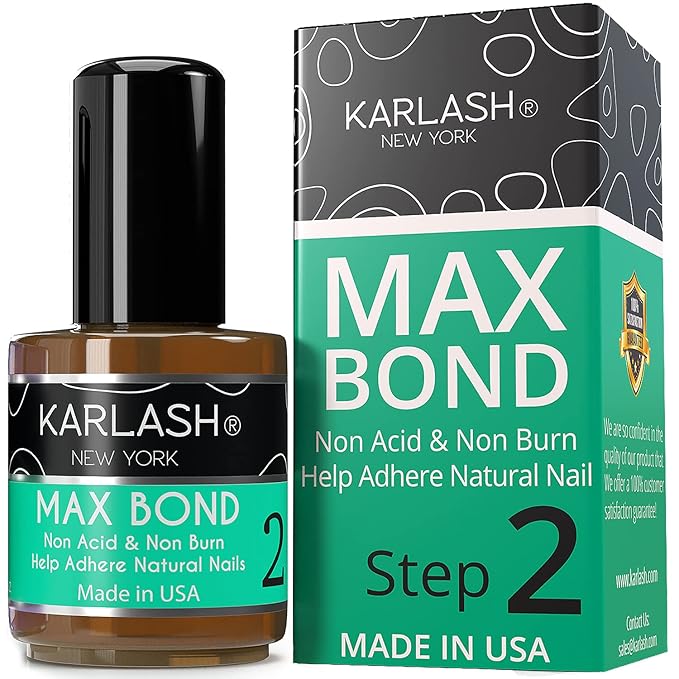 Karlash Professional Made in USA Natural Nail Prep Dehydrate & Bond Primer, Nail Bonding, Superior Bonding Primer for Acrylic Powder and Gel Nail Polish 0.5 oz (Primer)