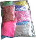10 Pack Nail Shell Paper Broken Glass Mirror Sticker Nails Glitter Dust Shell Effect Foil Art Trend Shattered Ice Mylar Paper Nail Art Decoration Tools Laser Nail Foil(Random Color)