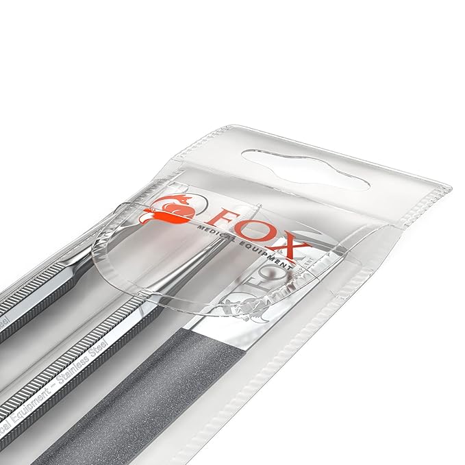 Ingrown Toenail Treatment Kit – Diamond File & Professional Toenail Lifter Tool – Surgical Stainless Steel Set for Pain-Free Relief, Precision Pedicure & Safe Nail Care