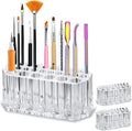 BY ALEGORY Acrylic Nail Art Tool Organizer Storage for Storing Pro Beauty Finger Nailcare Art Kit Tools Makeup Display Case Refillable Container Holder Organization