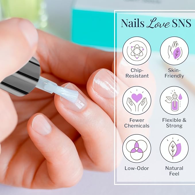 SNS Nail Polish for Nail Dip Powder, SenShine Sealer Dry - Sealing & Hardening Agent for Dip Powders - Brings Color & Hardens Manicure Layers - Low-Odor & No UV Lamp Required - 0.5 OZ