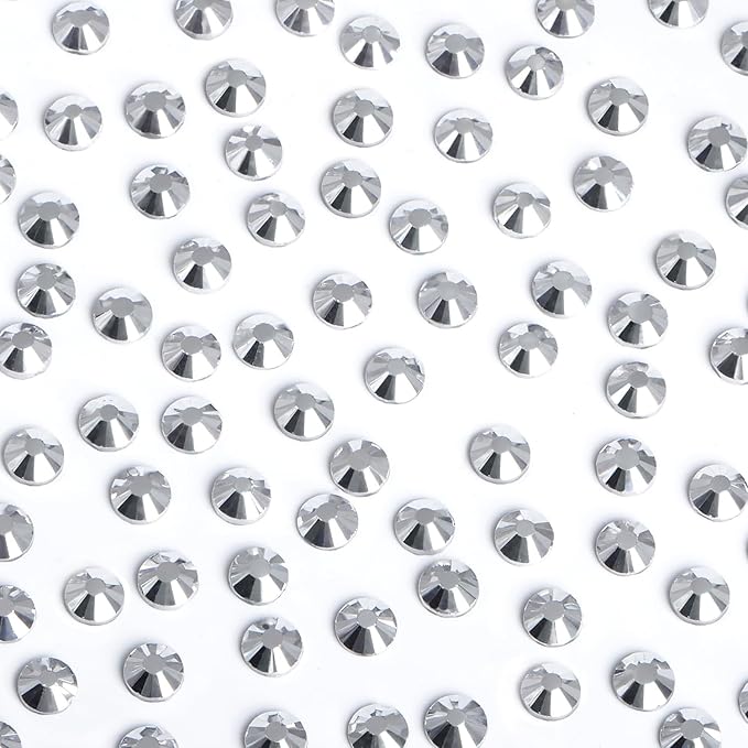Bymitel Hotfix Crystal Rhinestones Round Gems Iron on DIY Jewelry Making Flat Back for Crafts,Labrdor, 2mm(SS6/2880pcs)