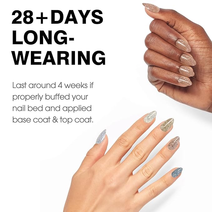 CANNI Gel Polish Glitter Gel Nail Polish Set, 8 Colors Champagne Silver Rose Gold Pink Black Shiny Glitter Gel U V LED Soak Off Manicure Kit Gift for Women Girls