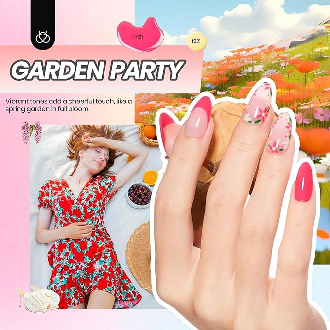 Beetles Gel Nail Polish Kit with U V Light -54 Pcs Gel Nail Kit Four Seasons Glow 32 Colors Set with Base Matte & Glossy Top Coat Soak Off Home Salon Nails DIY Manicure Gifts for Women Teen Girls