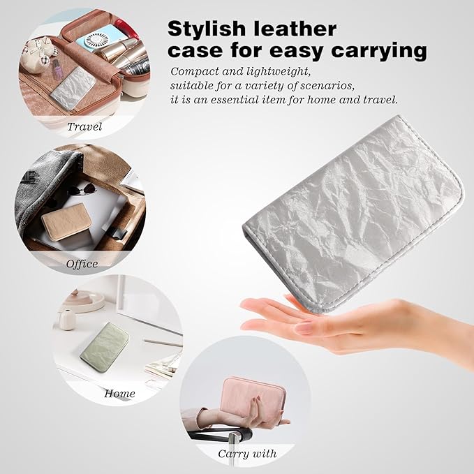 Manicure Pedicure Set, Nail Clipper Set 10-Piece Set Professional Manicure Kit Nail Kit with Portable Gray Travel Case Gift for Men Boyfriend Parent