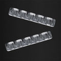 Acrylic Nail Art Brush Holder Stand - 5 Grids Crystal Clear Nail Brush Organizer, Perfect for Manicure and DIY Nail Art Pens, Brushes, and Tools (Transparent)