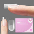 Beetles Tipex Lite Apex Nail Tips, Square Short, 512pcs 16 Sizes,Pre-Building Pre-Etched Acrylic Nail Tips for Flat Nails & Natural Nail Beds