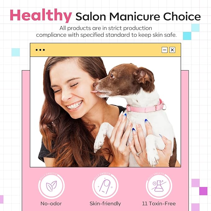 modelones Poly Gel Set 6 Colors Spring Pastel Macaron Collection Nail Extension Kit Pink Yellow Blue Builder Nail DIY Manicure Salon at Home