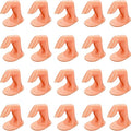 20 Pieces Practice Manicure Fingers with False Nails Training Fingers for Acrylic Gel Nail Art Hand Nail Art Training Display Decoration