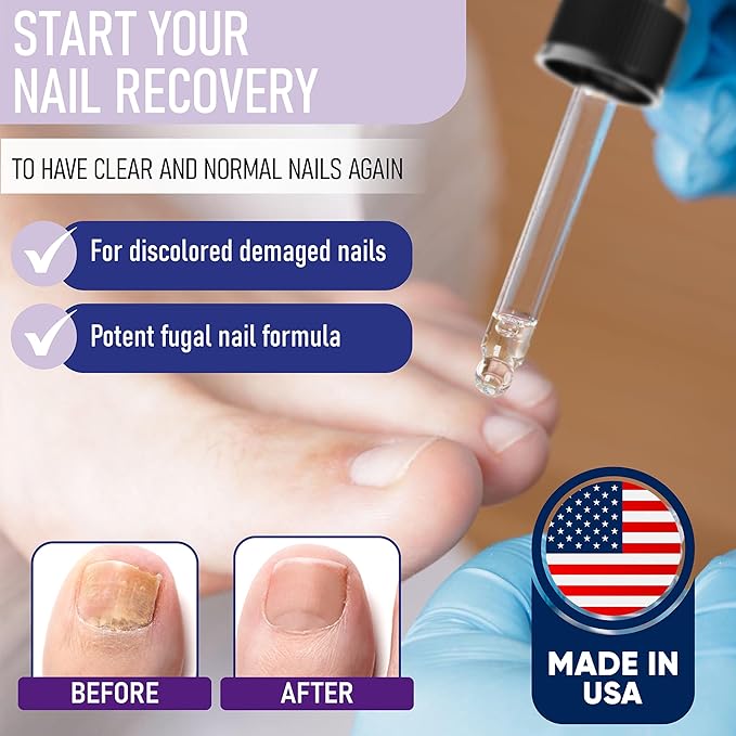 ZanaQuick Toenail Treatment Drops - 4 Pack Extra Strength Nail Repair Solution for Toe Nails & Fingernails - Powerful Nail Care Renewal & Recovery Liquid for Thick, Damaged & Discolored Nails Remedy