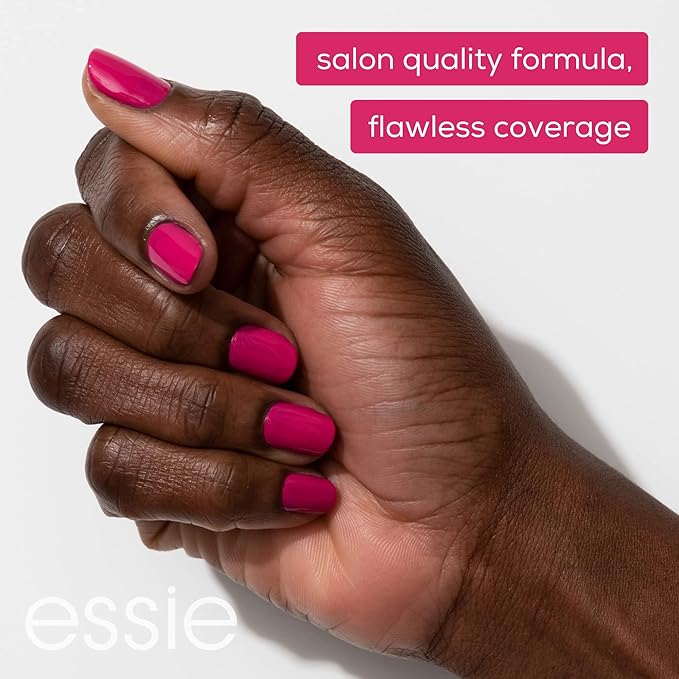 essie Salon-Quality Nail Polish, 8-Free Vegan, Magenta Pink, Pencil Me In, 0.46 fl oz