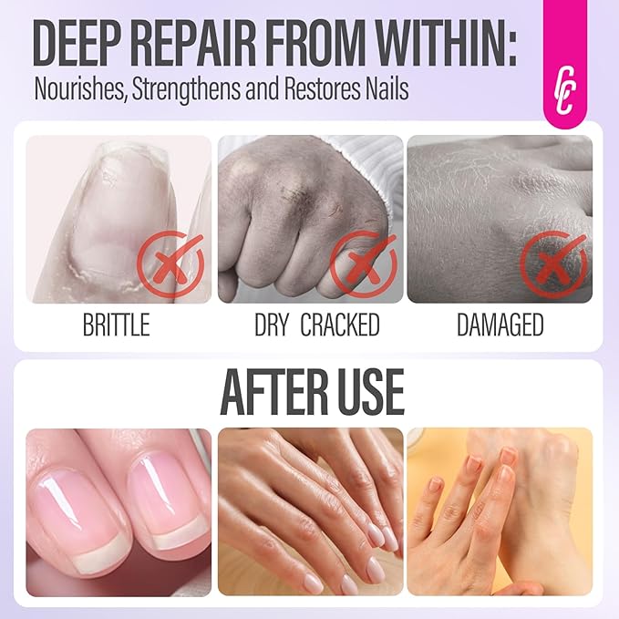 CHUCHU Nail Growth and Strengthening Serum: Lavender Scent Natural Plant Repair Serum - Nail Cuticle Care for Women Men Home Salon Gift