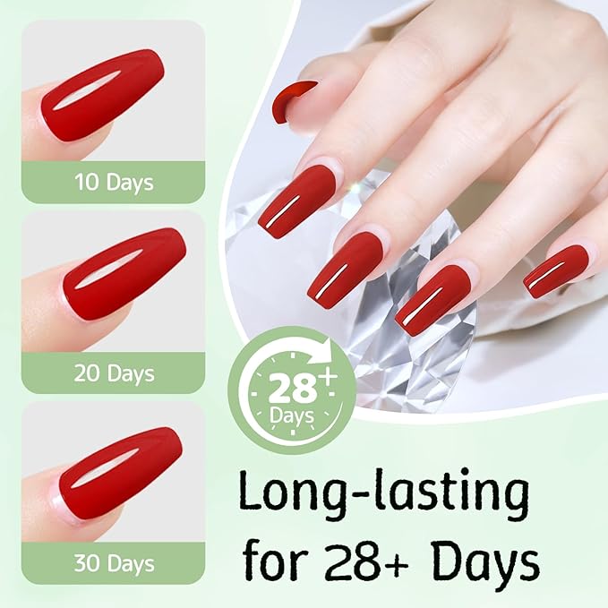 Base Coat Gel Polish for Nails, Clear Crystal Strengthen Apex Building Enhance Reinforce, Long Lasting 28+ Days, Safe Formula Protect Uneven Thin Damaged Weak Nail（U V Nail Lamp Needed）