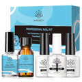 Born Pretty Nail Dehydrator and Nail-Primer, Nail Prep Dehydrator Acid Free Nail-Primer, Cuticle Oil for Nails, Base and Top Gel Coat Nail Supplies Functional Nail Set 5PCS