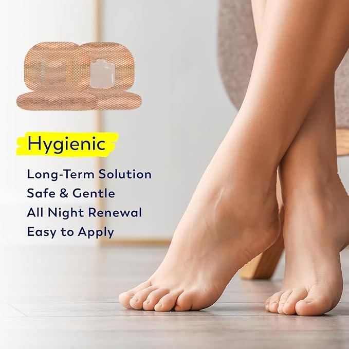 Large Nail Patches Extra Strength: 21 PCS Nighttime Hydrogel Patches for Overnight Repair - Visible Results in 8 Hours - Toenail Treatment Extra Strength