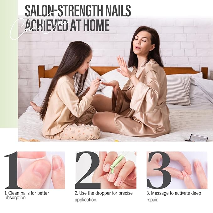 CHUCHU Nail Cuticle Oil Strengthener - Aloe Vera Scent Repair Growth Moisturizing Treatment - Natural Jojoba Vitamin B & E for Dry Cracked Nails