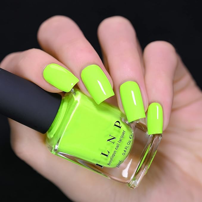 ILNP Playlist - Glowing Neon Lime Cream Nail Polish