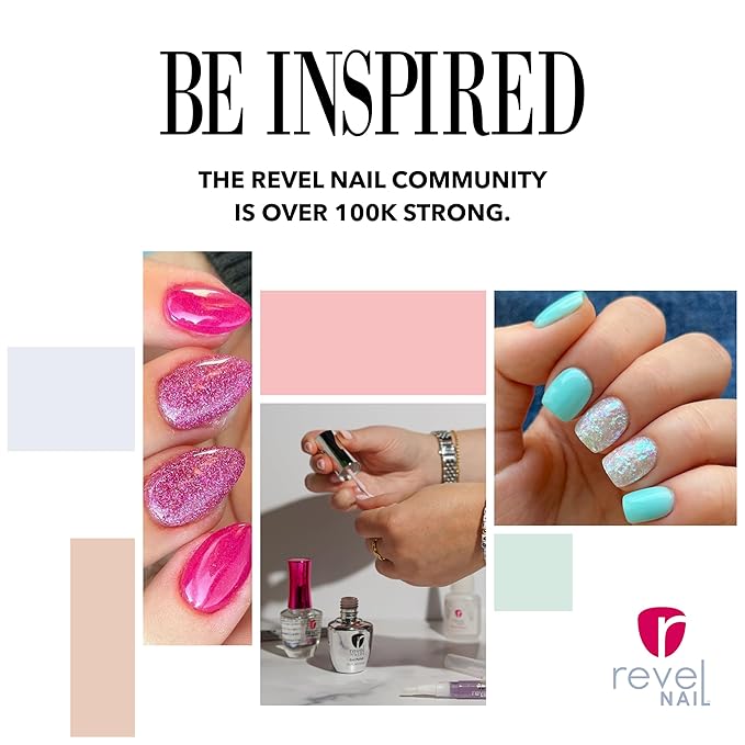Revel Nail Dip Powder Finish Gel - No UV Finish Gel Top Coat, Sealer Dip Power Liquid, Step 3 for Long-Lasting Dip Nail Color, Chip & Crack Resistant, Strong Healthy Nails, 0.5 oz