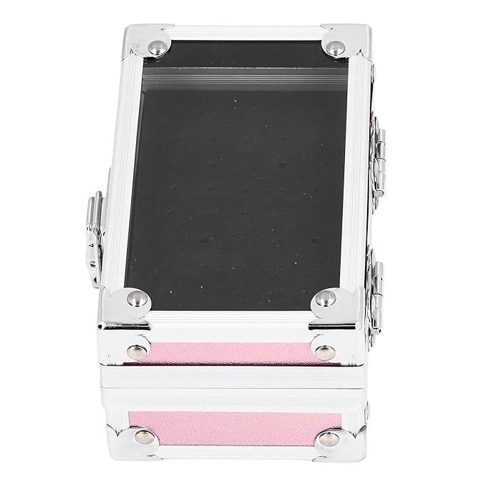 Dioche Nail Drill Bit Holder Box with 25 Holes, Professional Storage Organizer Container for Salon Manicure Tool (Dazzling)