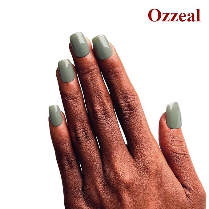 Gel Polish, 15ml Sage Green Gel Nail Polish Autumn Winter Art Starter Manicure Salon DIY at Home Soak off LED UV
