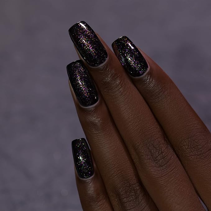 ILNP Cursed - Festive Black Shimmer Nail Polish