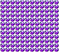 Onwon 288 Pcs Crystal Flat Back Brilliant Round Rhinestones Glass Stones Glitter Gems Faux Diamond for Craft,Nail Art,Shoes,DIY Decorations (SS30 / 6.35mm, Purple)