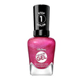 Sally Hansen Miracle Gel Supercharged Pinks Nail Polish | Salon Quality Gel-Like Formula, Two-Step System, No UV Light Needed, Long Lasting | 531 Berry Best Effort | Berry Pink Pearl Nail Color