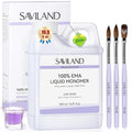 SAVILAND Advanced Monomer Acrylic Nail Liquid Kit: Pure EMA 16OZ Acrylic Liquid Low Odor Nail Monomer Liquid with 3 Pcs Acrylic Nail Brush Dappen Dish for French Nail Extension Carving DIY Home 500 ml