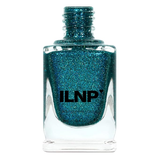 ILNP Party Favor - Vivid Teal Holographic Nail Polish