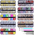 Colorful DIY Resin Rhinestone Kit for Bedazzling, Resin Jelly Rhinestones for Bedazzling, Multicolor 3mm Flatback Gems for Diamond Art 3Pcs Jewelry Glue for Bedazzled Nail Art (13)