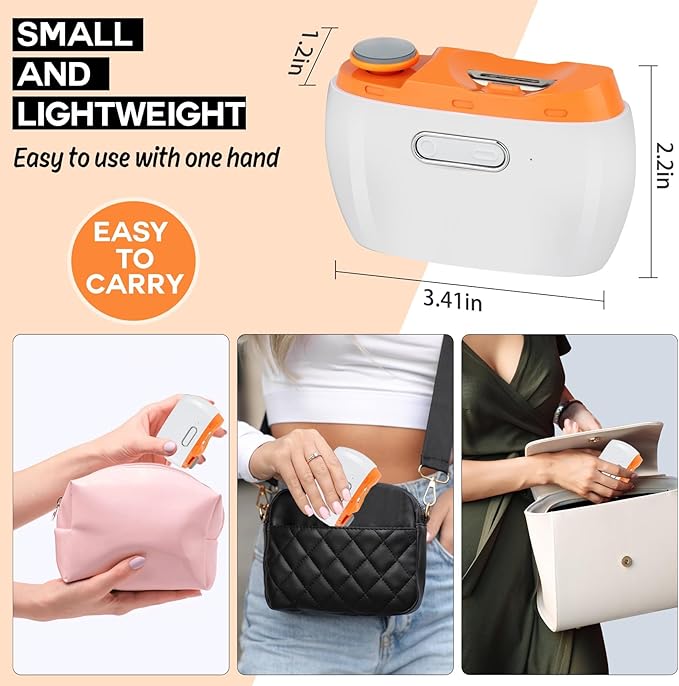 Electric Nail Clipper, 3 in 1 Electric Nail Trimmer and Polisher with LED Light & Clip Storage, USB Rechargeable, 2 Speed Electric Nail File for Baby, Kids, Seniors, Caregivers