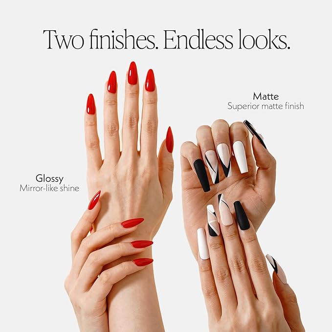 KUPA Gelfinity Base Coat & Glossy Top Coat & Matte Top Coat Trio Set, No-Wipe, Long-Lasting Soak-Off Formula, Chip-Resistant, UV/LED Gel Polish, 0.5 Fl Oz (Pack of 3)
