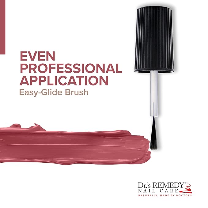Dr’s Remedy Enriched Nail Polish: Non Toxic, All Natural, and Organic - Doctor Formulated: Strengthens, Restores, Heals, and Protects '24-Free' - RELAXING Rose