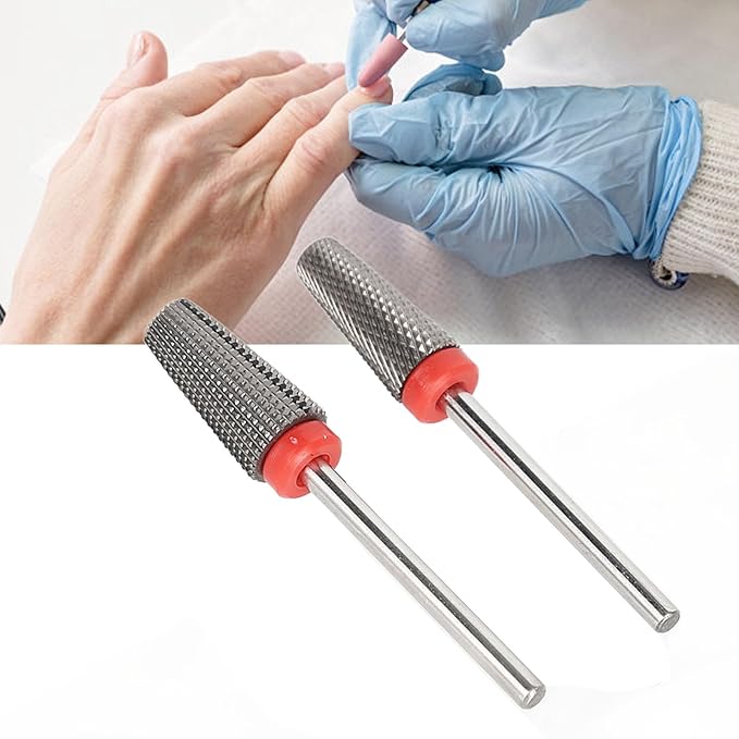 Nail Drill Bits, Drill Bits Nail Tech, Drill Bit Set, Nail Art Drill Bits Rough Surfaces Remove Nail Glue Nail Polishing Grinding Heads for Salon Use