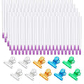 Blulu 100 Pcs Fiber Nail Kit Nail Fiberglass Extension Set for Quick Shaping Material Fake Tips Manicure Salon Tool