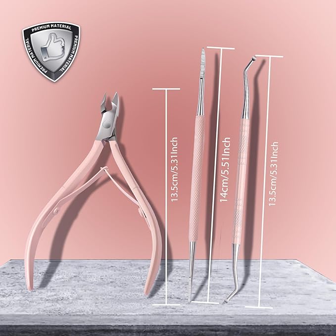 Teenitor Ingrown Toenail Tool, Pedicure Tools for Feet, Surgical Stainless Steel Ingrown Toenail Removal Kit, Ingrown Toenail Treatment, Ingrown Toenail Clippers, Ingrown Toenail File and Lifters