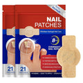 Nail Repair Patches 2 Pack(42pcs), Toenail Treatment Extra Strength for Damaged, Discolored and Brittle Nails, Quick Effortless Hydrogel Nail Strengthen, 8 Hours Nighttime Care
