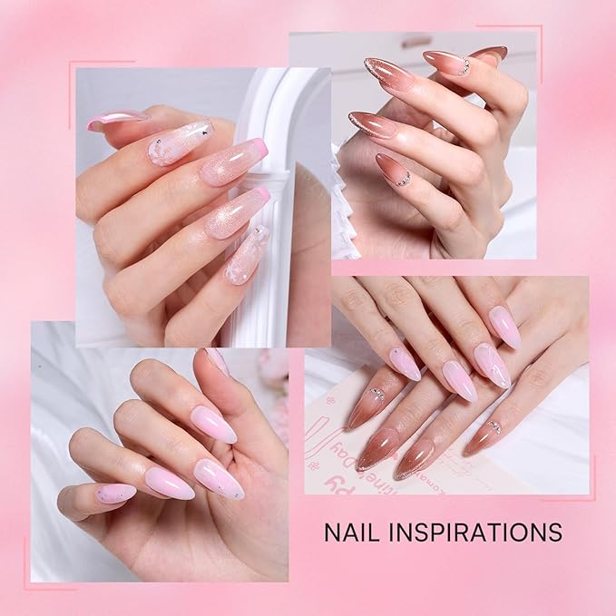 Makartt 5-in-1 Nail Art Gel: ColorPot 3 Colors Gel Nail Polish No Wipe with Nail Stamp for Stamping, French Tips, Ombre Patting, Painting & Sculpting with Silicone Head for DIY Home Salon Use