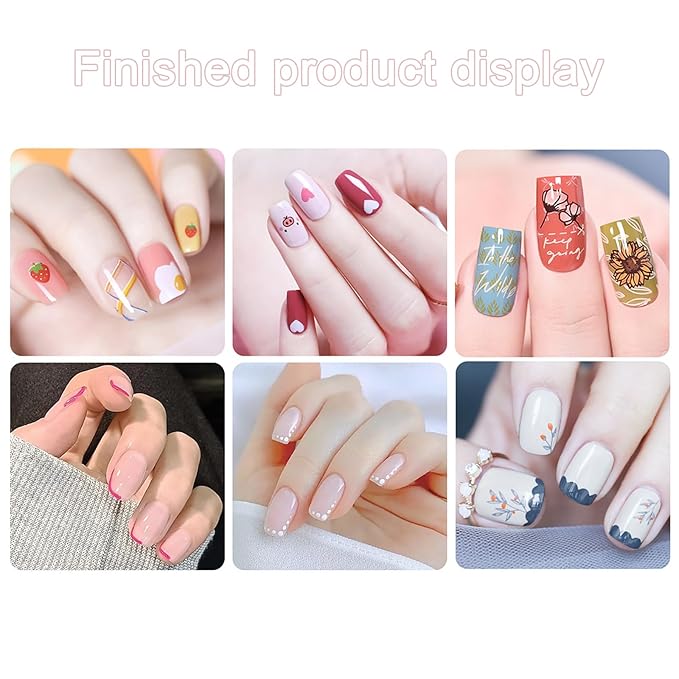 12 color Nail Art Pens Set for Girl, Nail Art Markers Set, 0.5mm Fine Tip Nail Doodle Pens, Upgraded Quick Dry Nail Polish Pens Kit for Painting dotting Liner Nails Design machin Tool Kit